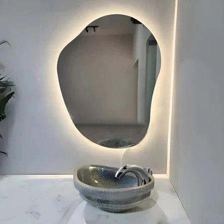 🪞 Miroir Rond LED Élégant – Éclairage LED avec Contrôle Tactile